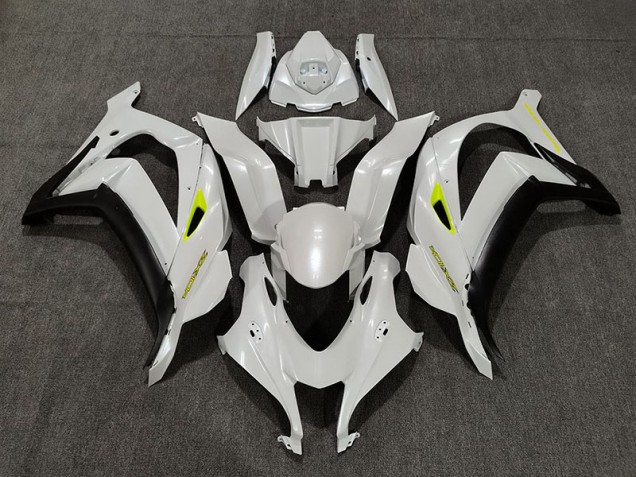 Deep Pearl White 2016-2019 Kawasaki ZX10R Motorcycle Fairing Deep Pearl White 2016-2019 Kawasaki ZX10R Motorcycle Fairing