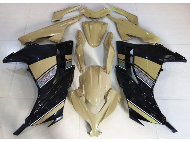 Desert Tan and Black 2013-2018 Kawasaki Ninja 300 Motorcycle Fairing Desert Tan and Black 2013-2018 Kawasaki Ninja 300 Motorcycle Fairing