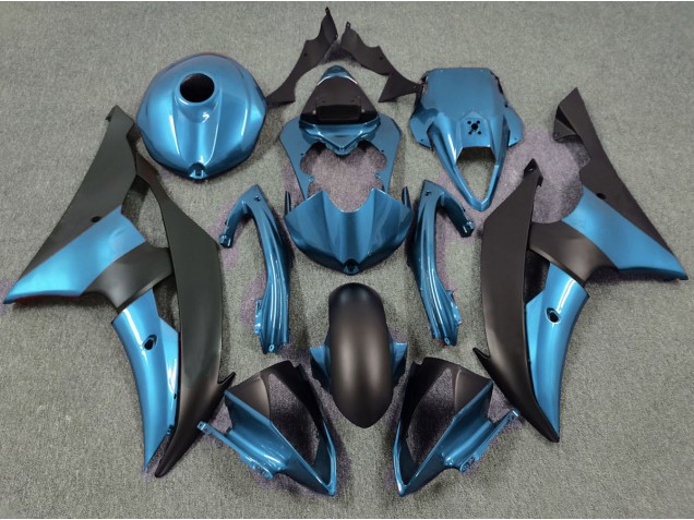Electric Blue and Matte Black 2008-2016 Yamaha R6 Motorcycle Fairing Electric Blue and Matte Black 2008-2016 Yamaha R6 Motorcycle Fairing