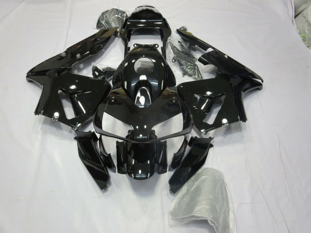 Gloss Black 2003-2004 Honda CBR600RR Motorcycle Fairing Gloss Black 2003-2004 Honda CBR600RR Motorcycle Fairing