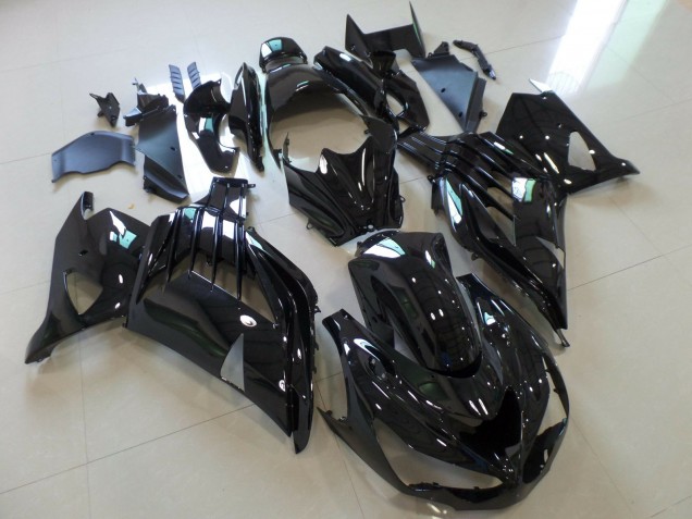 Gloss Black 2012-2021 Kawasaki ZX14R Motorcycle Fairing Gloss Black 2012-2021 Kawasaki ZX14R Motorcycle Fairing