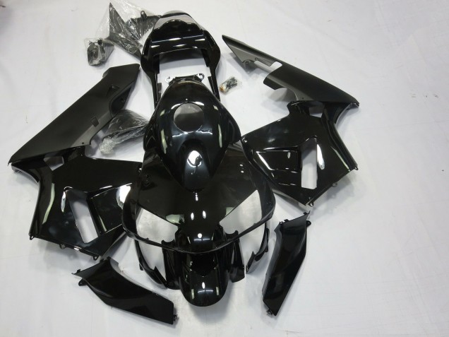 Gloss Black & Matte 2003-2004 Honda CBR600RR Motorcycle Fairing Gloss Black & Matte 2003-2004 Honda CBR600RR Motorcycle Fairing