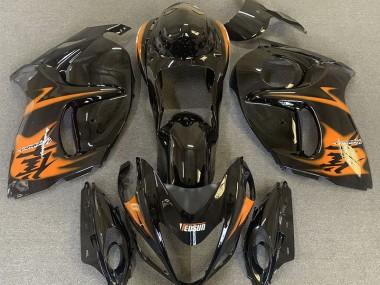 Gloss Black & Orange 2008-2020 Suzuki GSXR 1300 Hayabusa Motorcycle Fairing