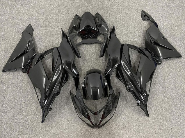 Gloss Black Plain 2013-2018 Kawasaki ZX6R Motorcycle Fairing Gloss Black Plain 2013-2018 Kawasaki ZX6R Motorcycle Fairing