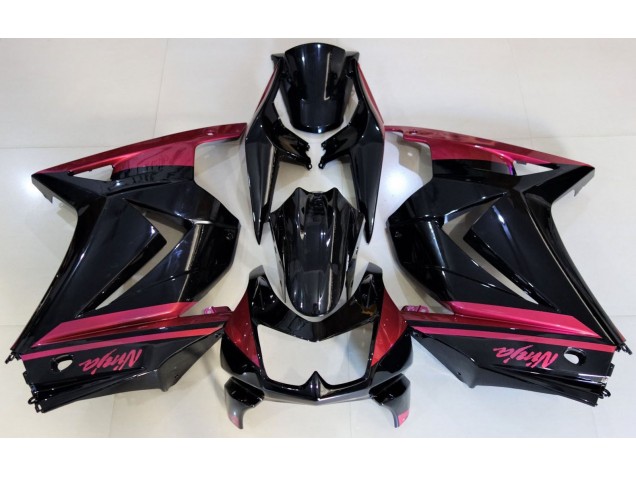 Gloss Black & Red 2008-2012 Kawasaki Ninja 250 Motorcycle Fairing Gloss Black & Red 2008-2012 Kawasaki Ninja 250 Motorcycle Fairing