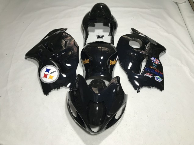 Gloss Black Team Logo 1997-2007 Suzuki GSXR 1300 Hayabusa Motorcycle Fairing Gloss Black Team Logo 1997-2007 Suzuki GSXR 1300 Hayabusa Motorcycle Fairing