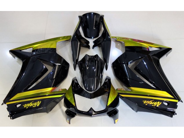 Gloss Black & Yellow 2008-2012 Kawasaki Ninja 250 Motorcycle Fairing Gloss Black & Yellow 2008-2012 Kawasaki Ninja 250 Motorcycle Fairing
