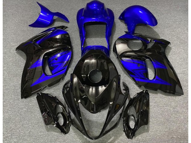 Gloss Black and Deep Blue 2008-2020 Suzuki GSXR 1300 Hayabusa Motorcycle Fairing