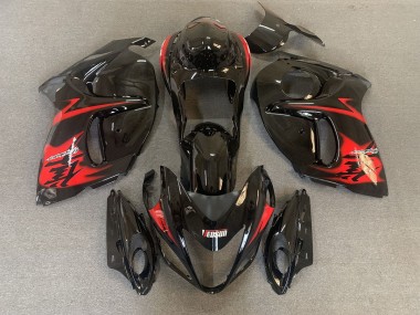 Gloss Black with Red Logos 2008-2020 Suzuki GSXR 1300 Hayabusa Motorcycle Fairing