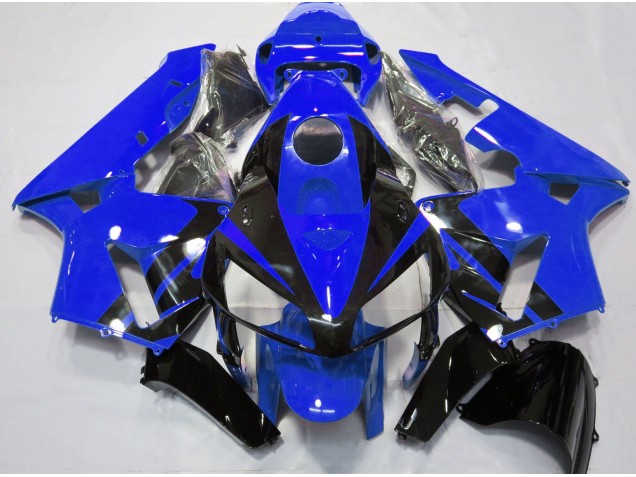 Gloss Blue & Black Design 2005-2006 Honda CBR600RR Motorcycle Fairing Gloss Blue & Black Design 2005-2006 Honda CBR600RR Motorcycle Fairing