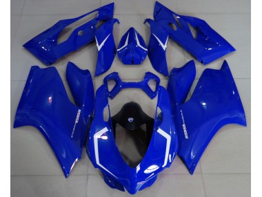 Gloss Blue & White 2011-2014 Ducati Ducati 1199 Motorcycle Fairing