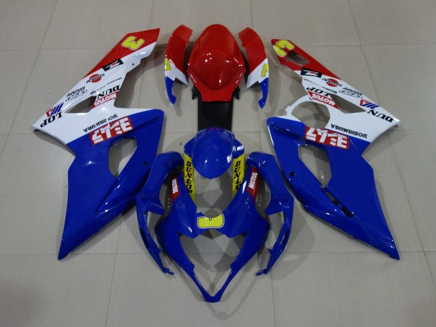 Gloss Blue / White / Red 2005-2006 Suzuki GSXR 1000 Motorcycle Fairing Gloss Blue / White / Red 2005-2006 Suzuki GSXR 1000 Motorcycle Fairing
