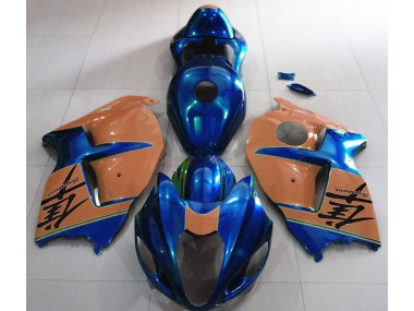 Gloss Blue and Desert Tan 1997-2007 Suzuki GSXR 1300 Hayabusa Motorcycle Fairing