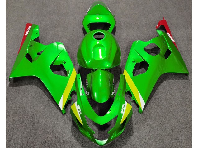 Gloss Green 2004-2005 Suzuki GSXR 600-750 Motorcycle Fairing Gloss Green 2004-2005 Suzuki GSXR 600-750 Motorcycle Fairing