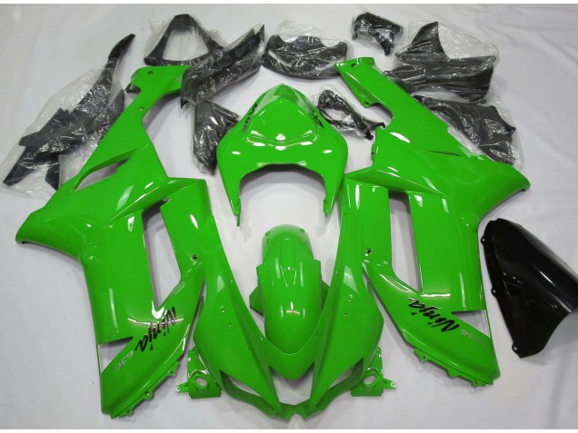 Gloss Green 2007-2008 Kawasaki ZX6R Motorcycle Fairing Gloss Green 2007-2008 Kawasaki ZX6R Motorcycle Fairing
