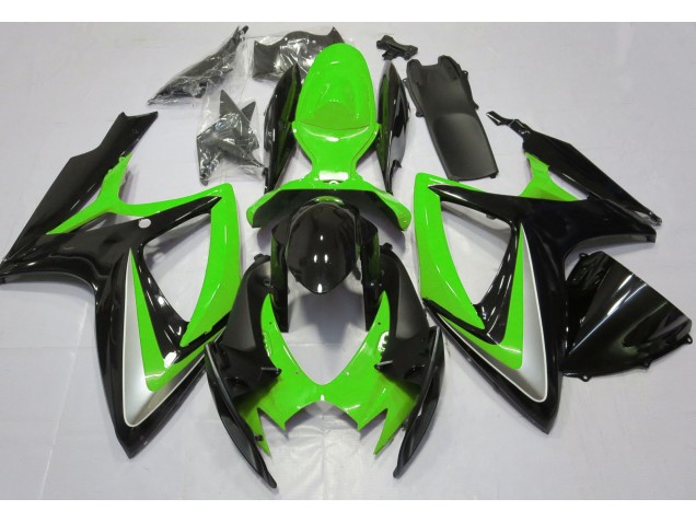 Gloss Green Debadged 2006-2007 Suzuki GSXR 600-750 Motorcycle Fairing Gloss Green Debadged 2006-2007 Suzuki GSXR 600-750 Motorcycle Fairing
