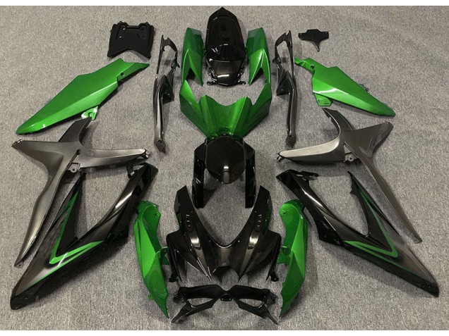 Gloss Green & Green R 2008-2010 Suzuki GSXR 600-750 Motorcycle Fairing Gloss Green & Green R 2008-2010 Suzuki GSXR 600-750 Motorcycle Fairing