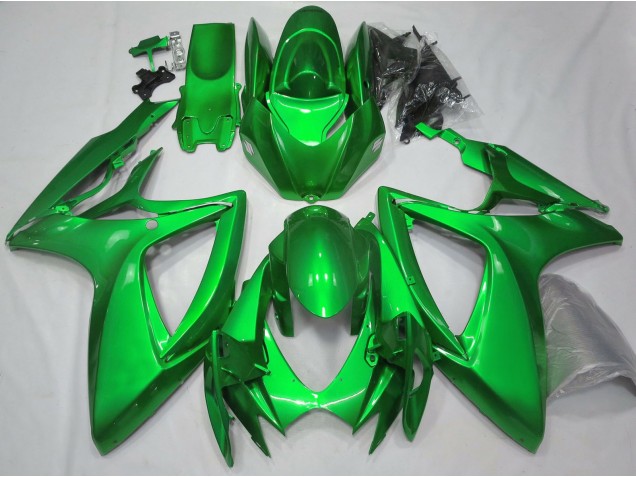 Gloss Green Plain 2006-2007 Suzuki GSXR 600-750 Motorcycle Fairing Gloss Green Plain 2006-2007 Suzuki GSXR 600-750 Motorcycle Fairing