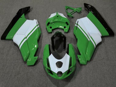 Gloss Green & White 2003-2004 Ducati Ducati 749 999 Motorcycle Fairing