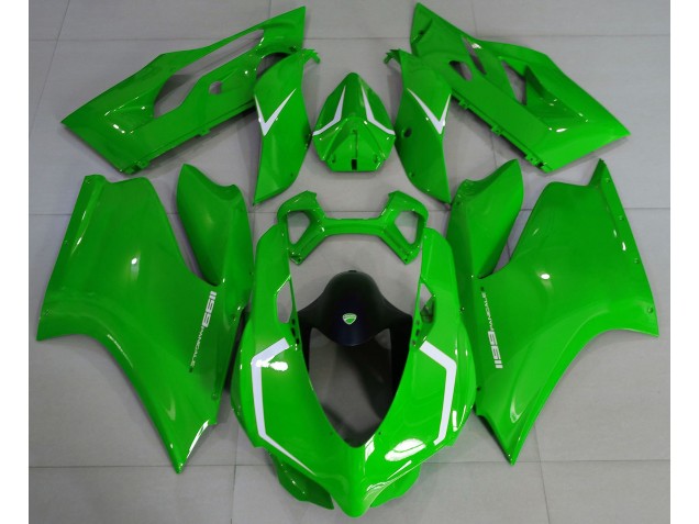 Gloss Green & White 2011-2014 Ducati Ducati 1199 Motorcycle Fairing Gloss Green & White 2011-2014 Ducati Ducati 1199 Motorcycle Fairing