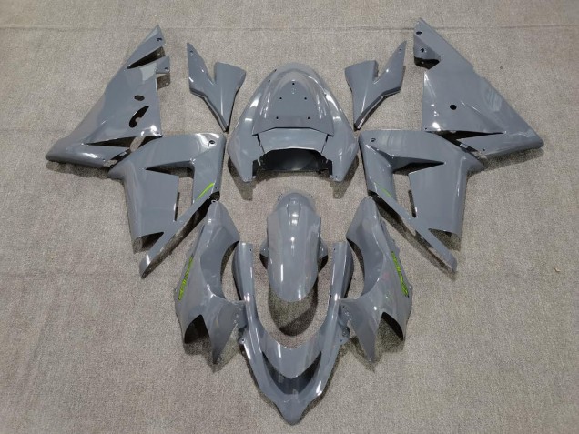 Gloss Grey & Green 2004-2005 Kawasaki ZX10R Motorcycle Fairing Gloss Grey & Green 2004-2005 Kawasaki ZX10R Motorcycle Fairing