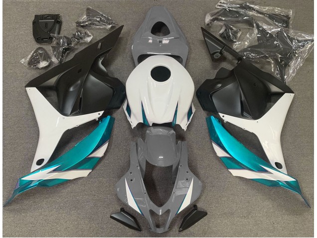 Gloss Grey White and Light Blue 2009-2012 Honda CBR600RR Motorcycle Fairing Gloss Grey White and Light Blue 2009-2012 Honda CBR600RR Motorcycle Fairing