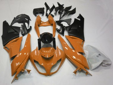 Gloss Orange & Black 2009-2012 Kawasaki ZX6R Motorcycle Fairing