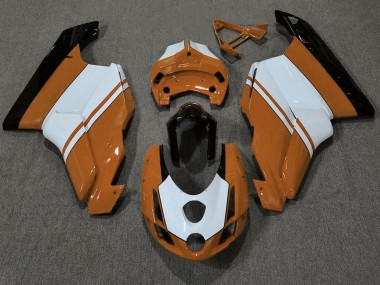 Gloss Orange & White 2003-2004 Ducati Ducati 749 999 Motorcycle Fairing