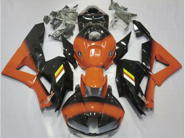 Gloss Orange and Black Fade 2013-2023 Honda CBR600RR Motorcycle Fairing Gloss Orange and Black Fade 2013-2023 Honda CBR600RR Motorcycle Fairing