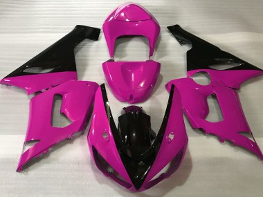 Gloss Pink & Black 2005-2006 Kawasaki ZX6R Motorcycle Fairing
