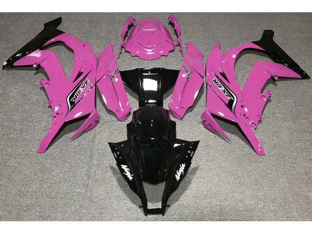 Gloss Pink & Logos 2011-2015 Kawasaki ZX10R Motorcycle Fairing Gloss Pink & Logos 2011-2015 Kawasaki ZX10R Motorcycle Fairing