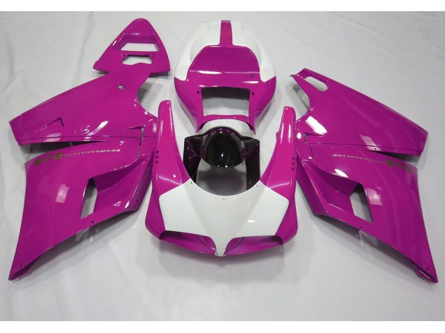 Gloss Pink & White 1993-2005 Ducati Ducati 996 748 916 998 Motorcycle Fairing Gloss Pink & White 1993-2005 Ducati Ducati 996 748 916 998 Motorcycle Fairing