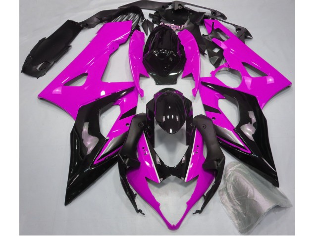 Gloss Pink and Black 2005-2006 Suzuki GSXR 1000 Motorcycle Fairing Gloss Pink and Black 2005-2006 Suzuki GSXR 1000 Motorcycle Fairing