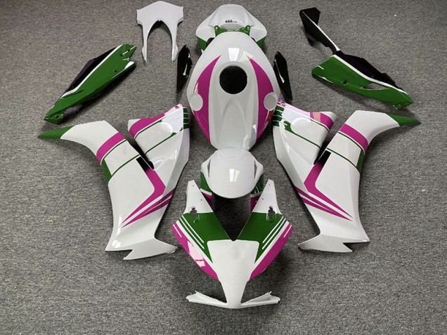 Gloss Pink and Green 2012-2016 Honda CBR1000RR Motorcycle Fairing Gloss Pink and Green 2012-2016 Honda CBR1000RR Motorcycle Fairing