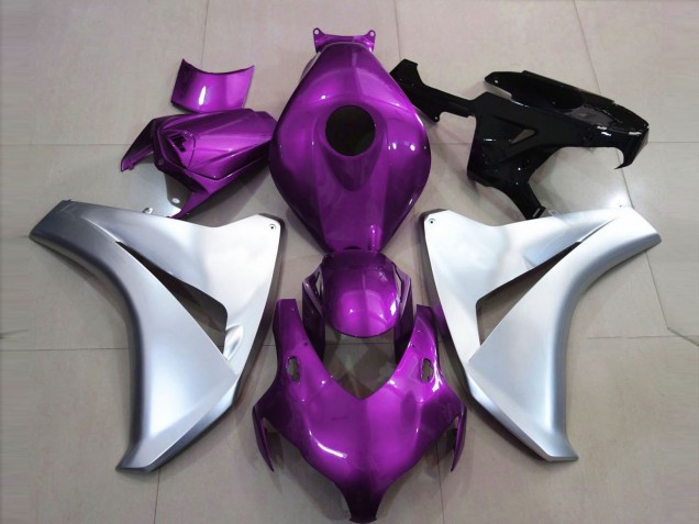 Gloss Pink and Silver 2008-2011 Honda CBR1000RR Motorcycle Fairing Gloss Pink and Silver 2008-2011 Honda CBR1000RR Motorcycle Fairing
