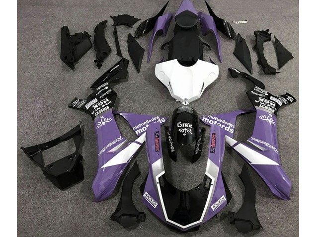 Gloss Purple Logo Style 2015-2019 Yamaha R1 Motorcycle Fairing Gloss Purple Logo Style 2015-2019 Yamaha R1 Motorcycle Fairing