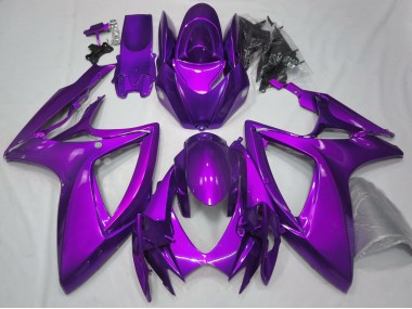 Gloss Purple Plain 2006-2007 Suzuki GSXR 600-750 Motorcycle Fairing