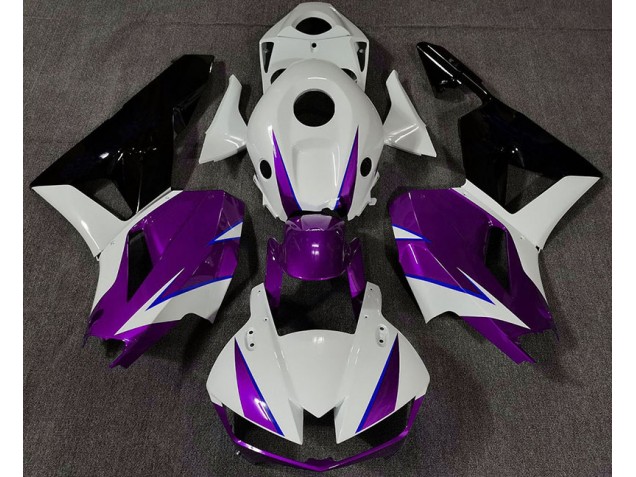 Gloss Purple White and Blue 2013-2023 Honda CBR600RR Motorcycle Fairing Gloss Purple White and Blue 2013-2023 Honda CBR600RR Motorcycle Fairing