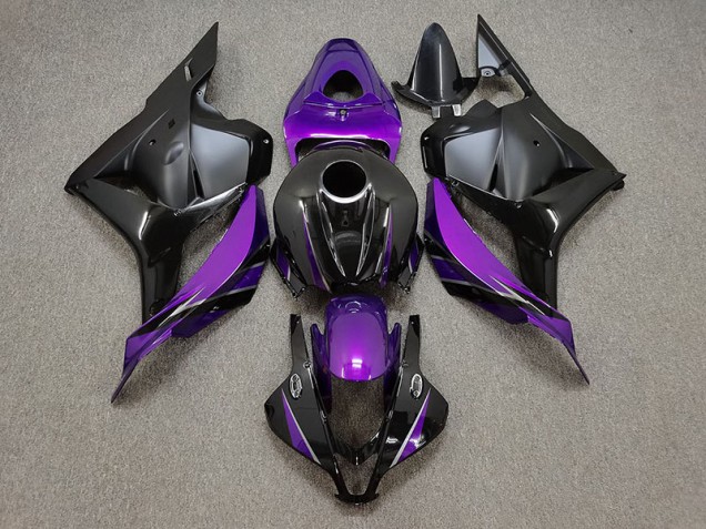 Gloss Purple and Black 2009-2012 Honda CBR600RR Motorcycle Fairing Gloss Purple and Black 2009-2012 Honda CBR600RR Motorcycle Fairing