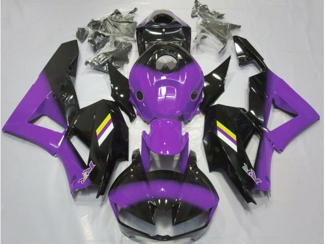 Gloss Purple and Black Fade 2013-2023 Honda CBR600RR Motorcycle Fairing Gloss Purple and Black Fade 2013-2023 Honda CBR600RR Motorcycle Fairing