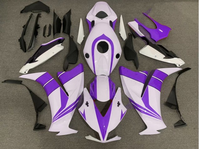 Gloss Purple and White 2012-2016 Honda CBR1000RR Motorcycle Fairing Gloss Purple and White 2012-2016 Honda CBR1000RR Motorcycle Fairing