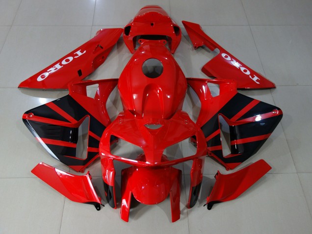 Gloss Red 2005-2006 Honda CBR600RR Motorcycle Fairing Gloss Red 2005-2006 Honda CBR600RR Motorcycle Fairing
