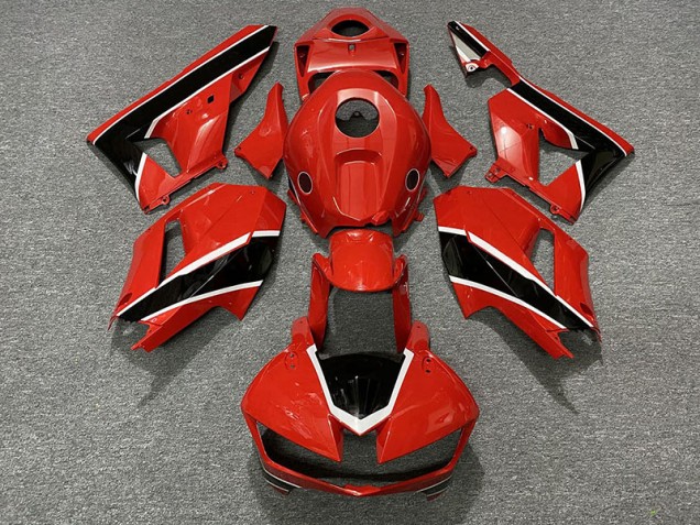 Gloss Red Black and White 2013-2023 Honda CBR600RR Motorcycle Fairing Gloss Red Black and White 2013-2023 Honda CBR600RR Motorcycle Fairing