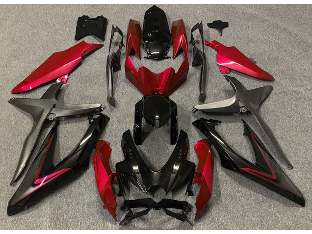 Gloss Red & Green R 2008-2010 Suzuki GSXR 600-750 Motorcycle Fairing Gloss Red & Green R 2008-2010 Suzuki GSXR 600-750 Motorcycle Fairing