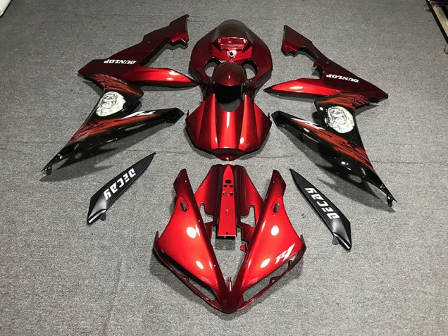 Gloss Red & Logos 2004-2006 Yamaha R1 Motorcycle Fairing Gloss Red & Logos 2004-2006 Yamaha R1 Motorcycle Fairing