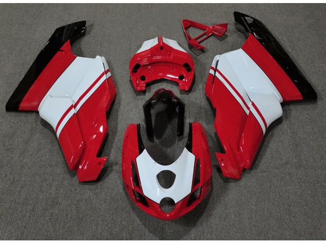 Gloss Red & White 2003-2004 Ducati Ducati 749 999 Motorcycle Fairing Gloss Red & White 2003-2004 Ducati Ducati 749 999 Motorcycle Fairing