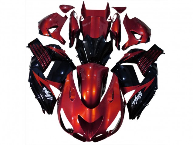 Gloss Red and Black 2006-2011 Kawasaki ZX14R Motorcycle Fairing Gloss Red and Black 2006-2011 Kawasaki ZX14R Motorcycle Fairing