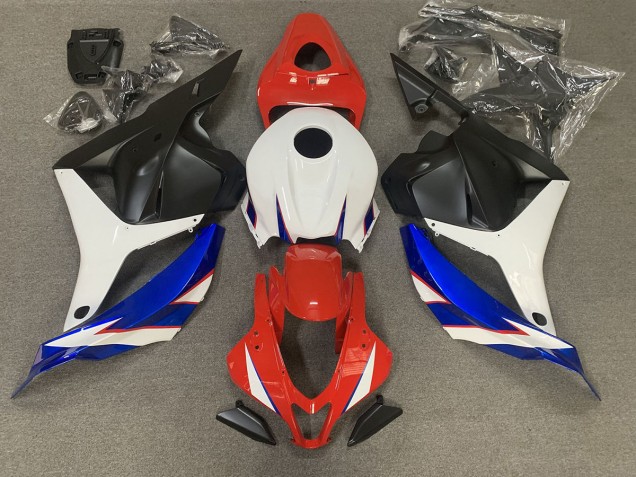 Gloss Red blue and White 2009-2012 Honda CBR600RR Motorcycle Fairing Gloss Red blue and White 2009-2012 Honda CBR600RR Motorcycle Fairing