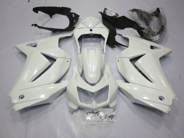 Gloss White 2008-2012 Kawasaki Ninja 250 Motorcycle Fairing Gloss White 2008-2012 Kawasaki Ninja 250 Motorcycle Fairing