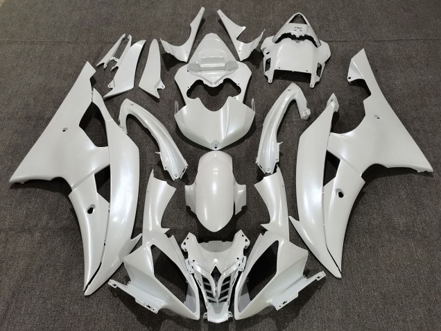 Gloss White 2008-2016 Yamaha R6 Motorcycle Fairing Gloss White 2008-2016 Yamaha R6 Motorcycle Fairing